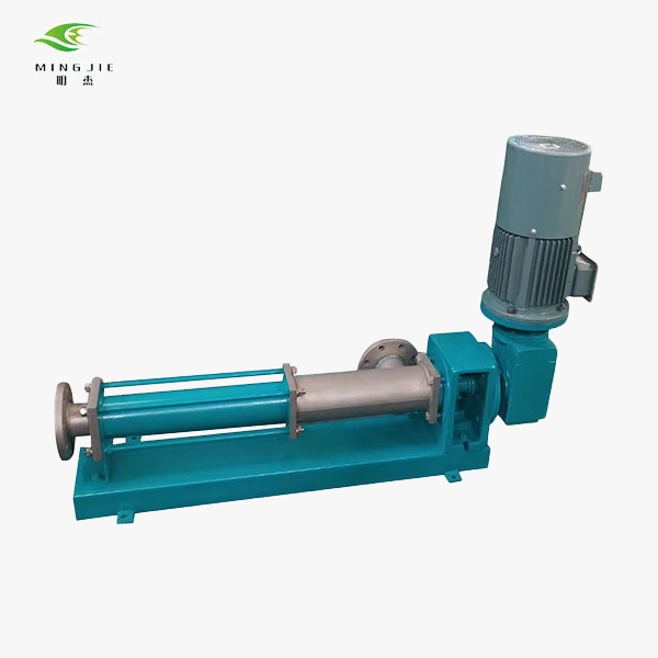 Stainless steel progressive cavity pump with vertical motor
